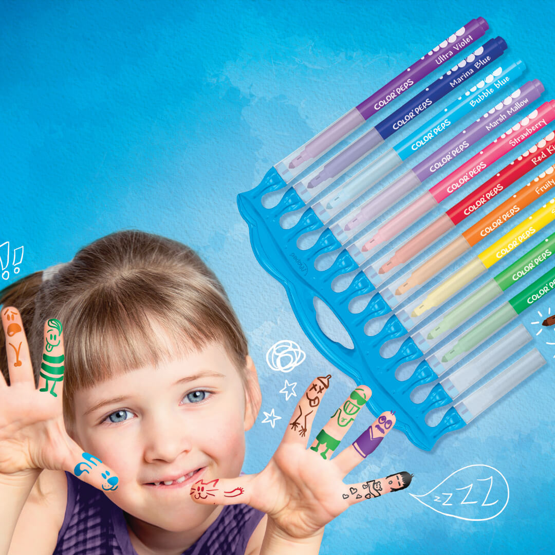 Viltstiften Color Peps (ideaal bij de maaltafelplacemats)