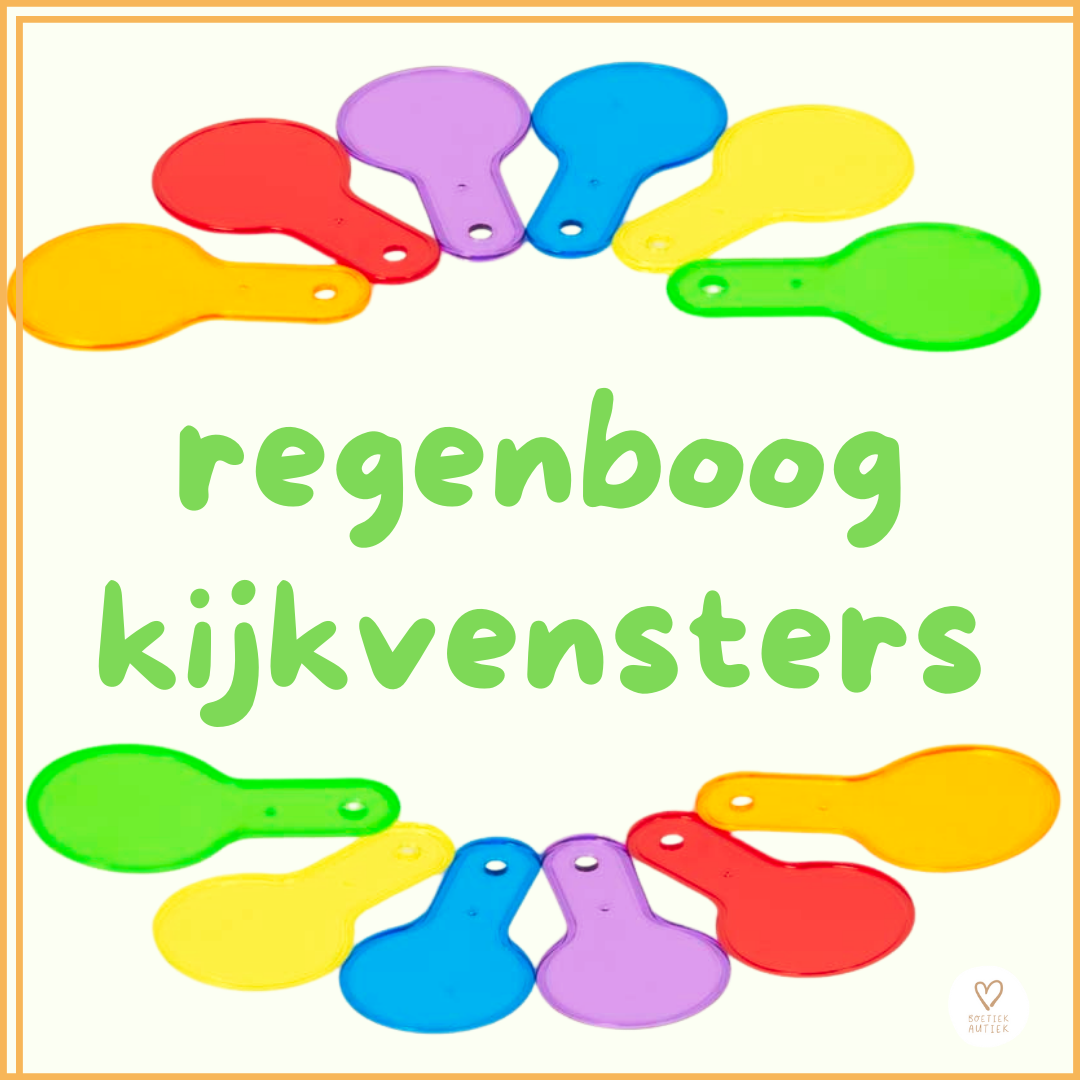 Regenboog kijkvensters (6 kleuren)