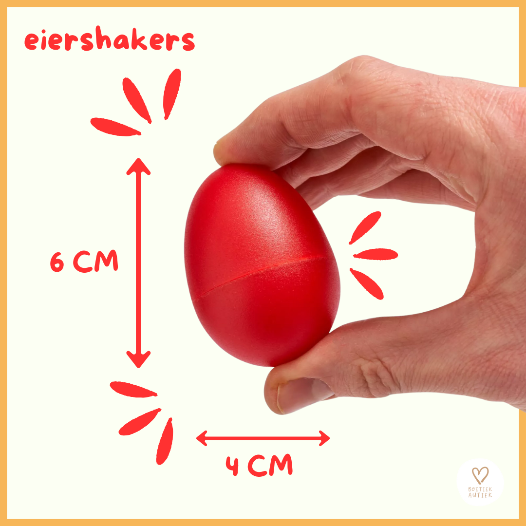 12 kleurrijke eiershakers