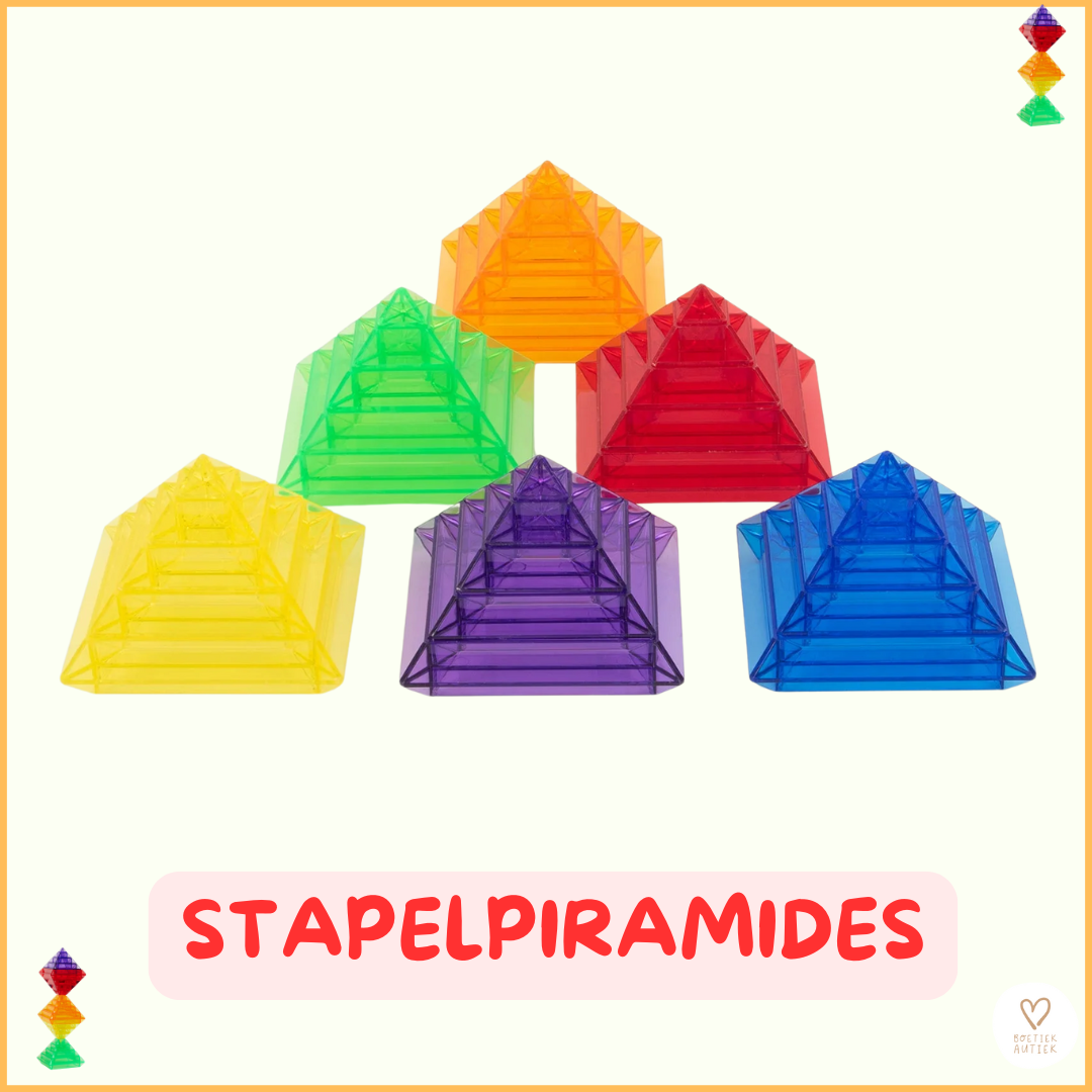 Doorzichtige stapelpiramides!