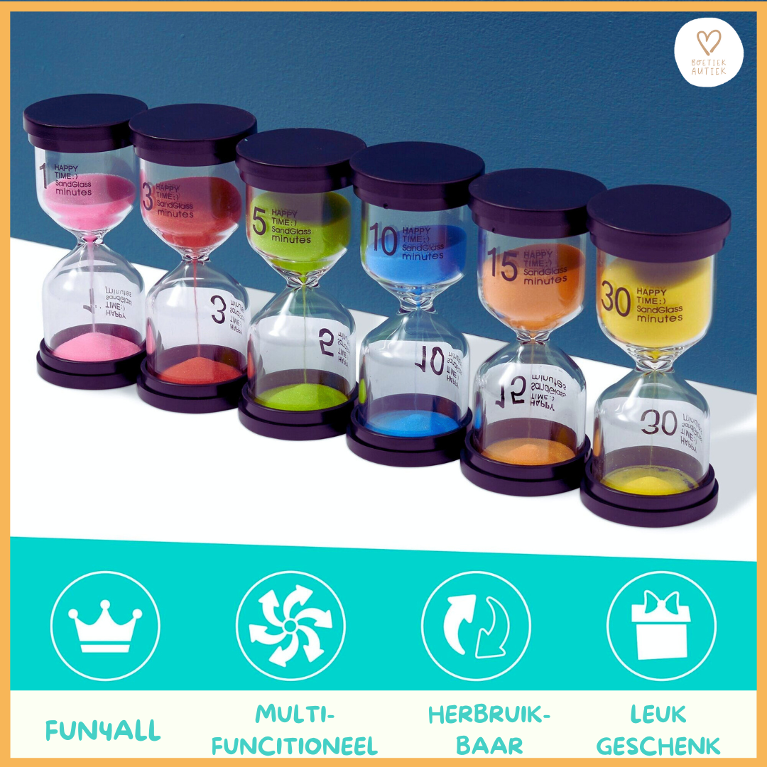 Tijd ervaren en meten: visueel van 1 minuut tot 30 minuten