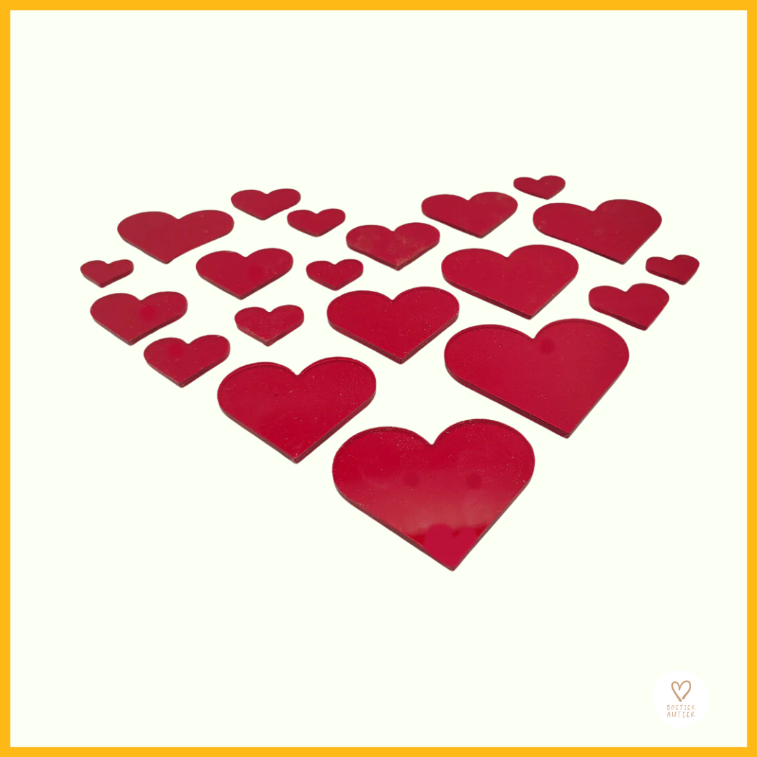 Inlegpuzzel met hartjes
