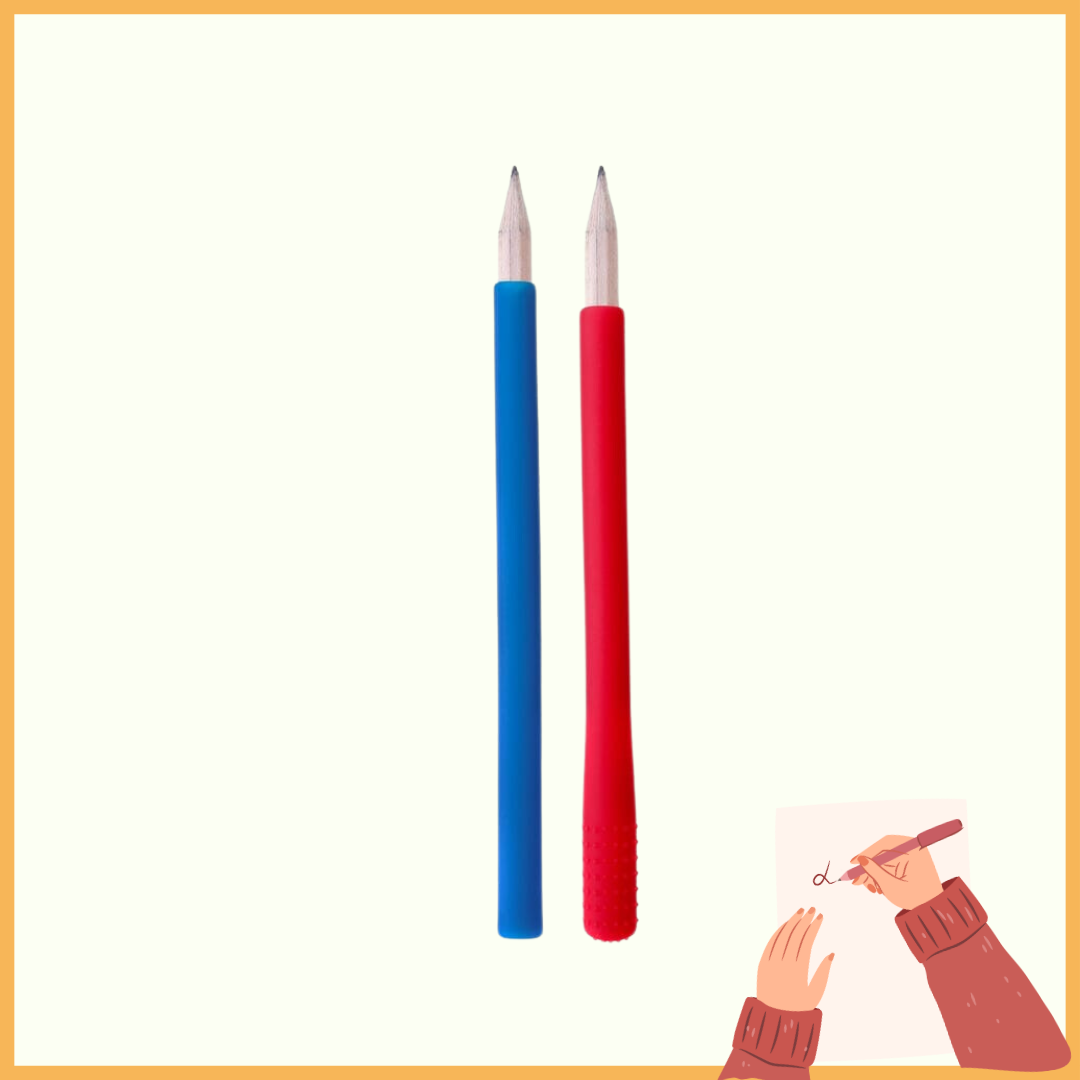 Duo Pencil Covers ‘potlood doppen’ : minder potlood'kauwen'.