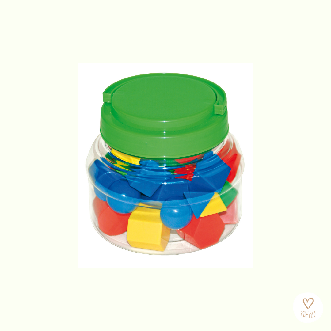 Geometrische figuren op maat van een kinderhand.
