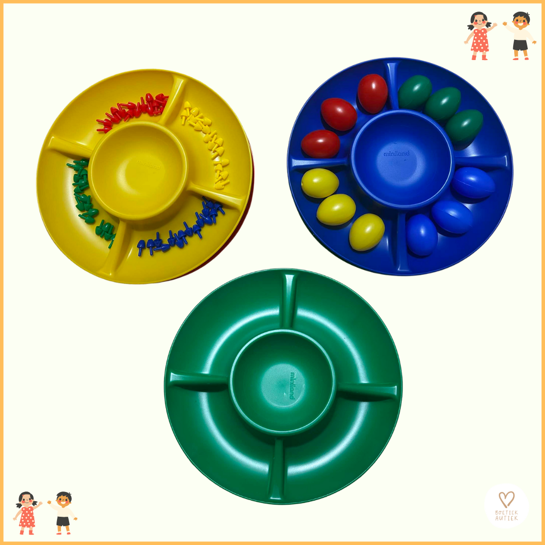 Set stapelbare sorteerschalen