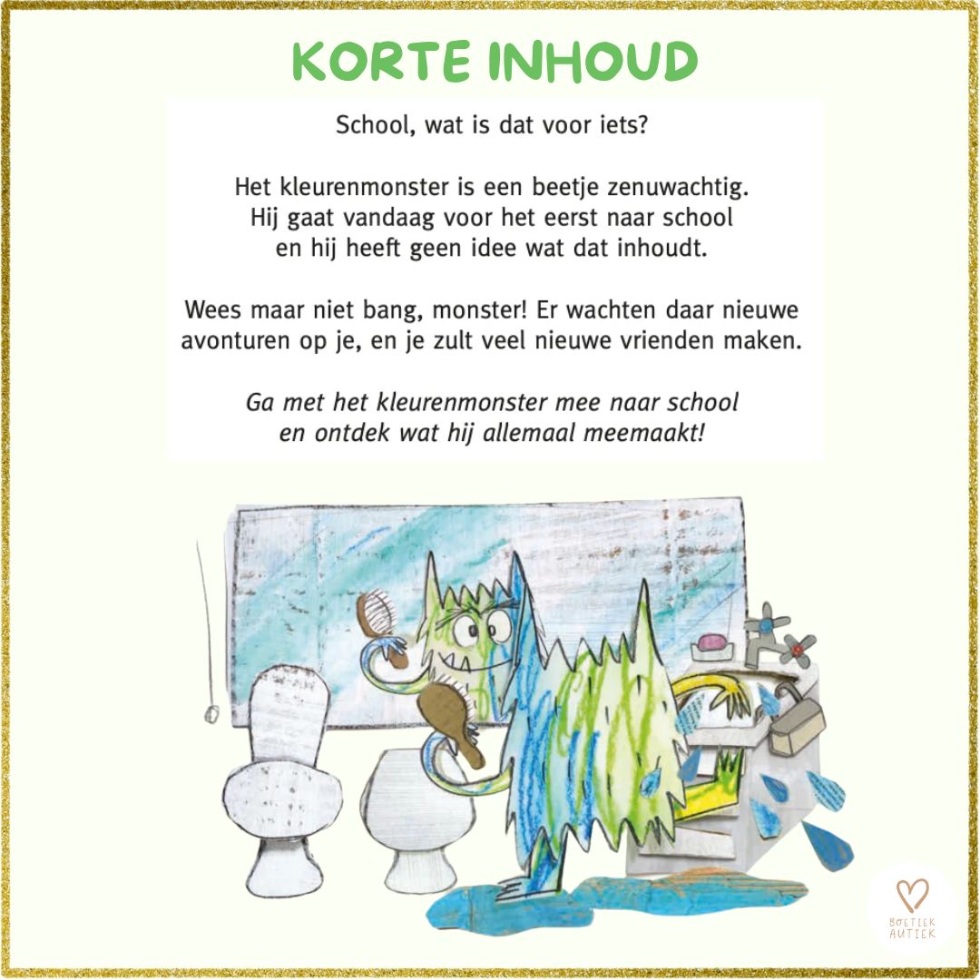 Het kleurenmonster gaat naar school