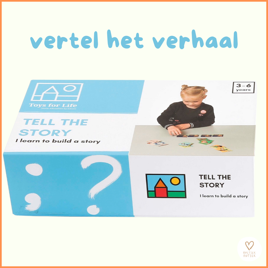 Toys For Life. Spreken: ik vertel een verhaal bij de kaarten.