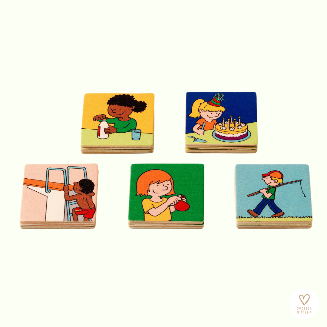 Toys For Life. Spreken: ik vertel een verhaal bij de kaarten.