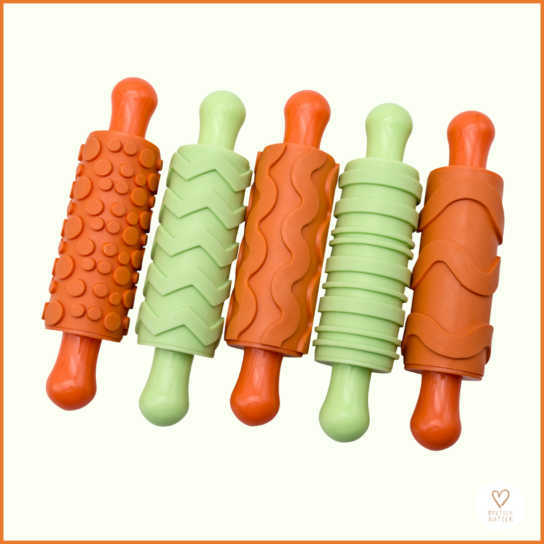 Patroonrollen: set met vijf verschillende patronen