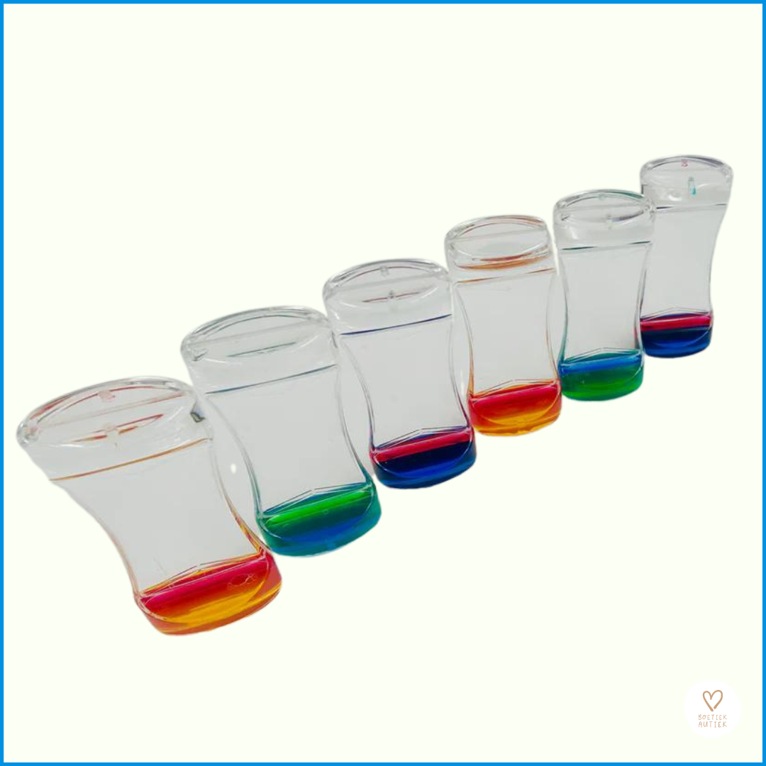 Vloeibare 'oliedruppel' timers in meerdere kleuren. (per 1 of per 5)