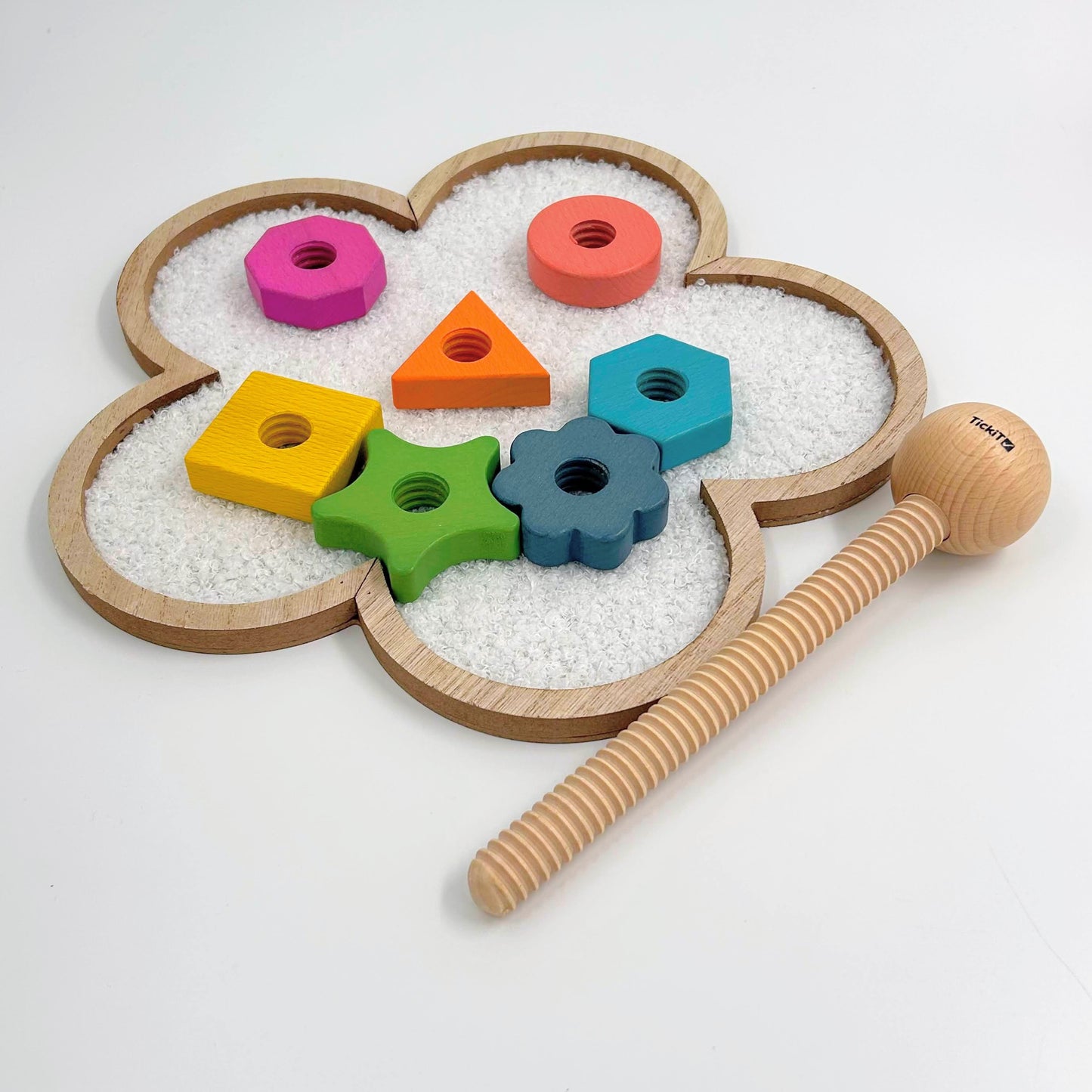 Houten blokkentwister.