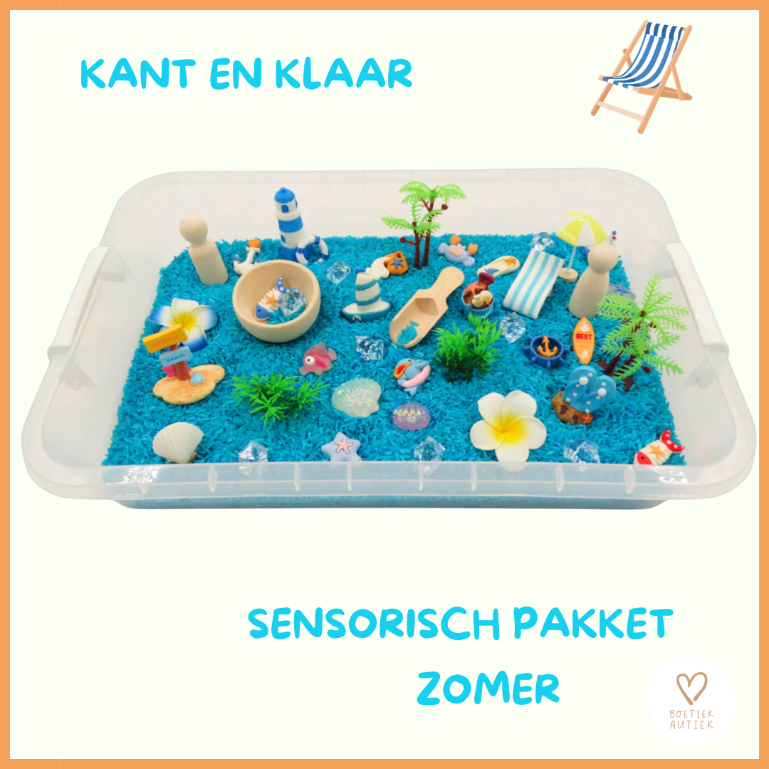 Sensorische Play Tray: thema ZOMER