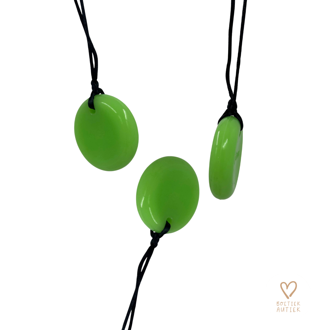 Bijtketting Button 'Glow in the dark'