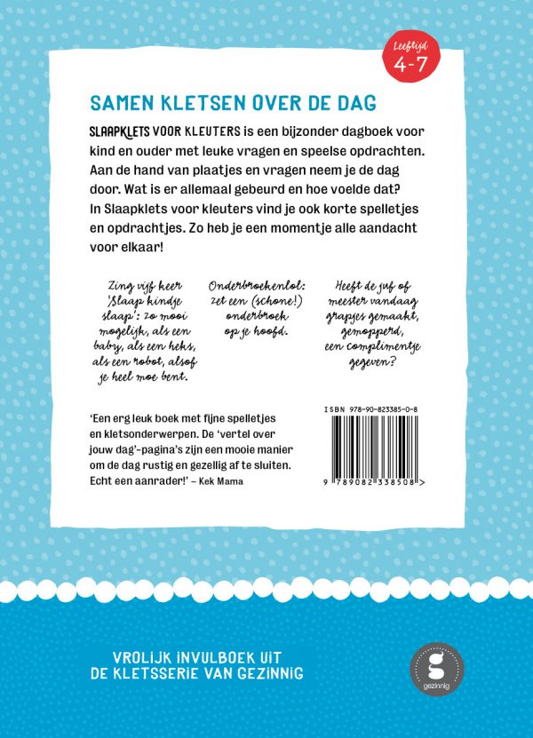 Klets: slaapklets voor kleuters Deel 1