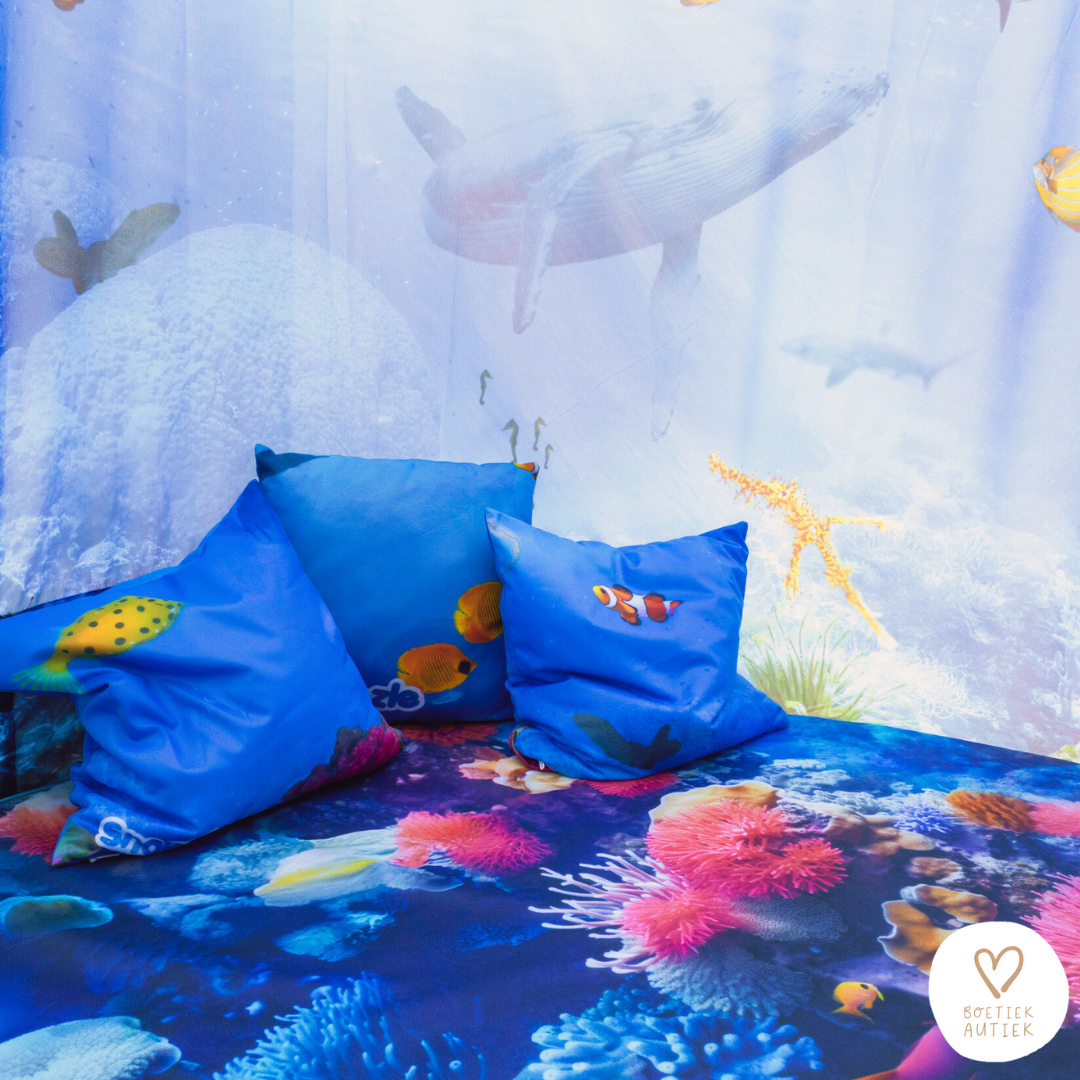 Snoezelkussen: onder water