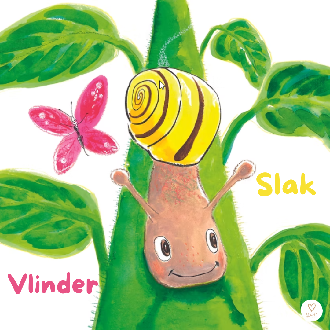 Vlinder en Slak: een vrolijk omkeerboek met twee verhalen over vriendschap-anders zijn