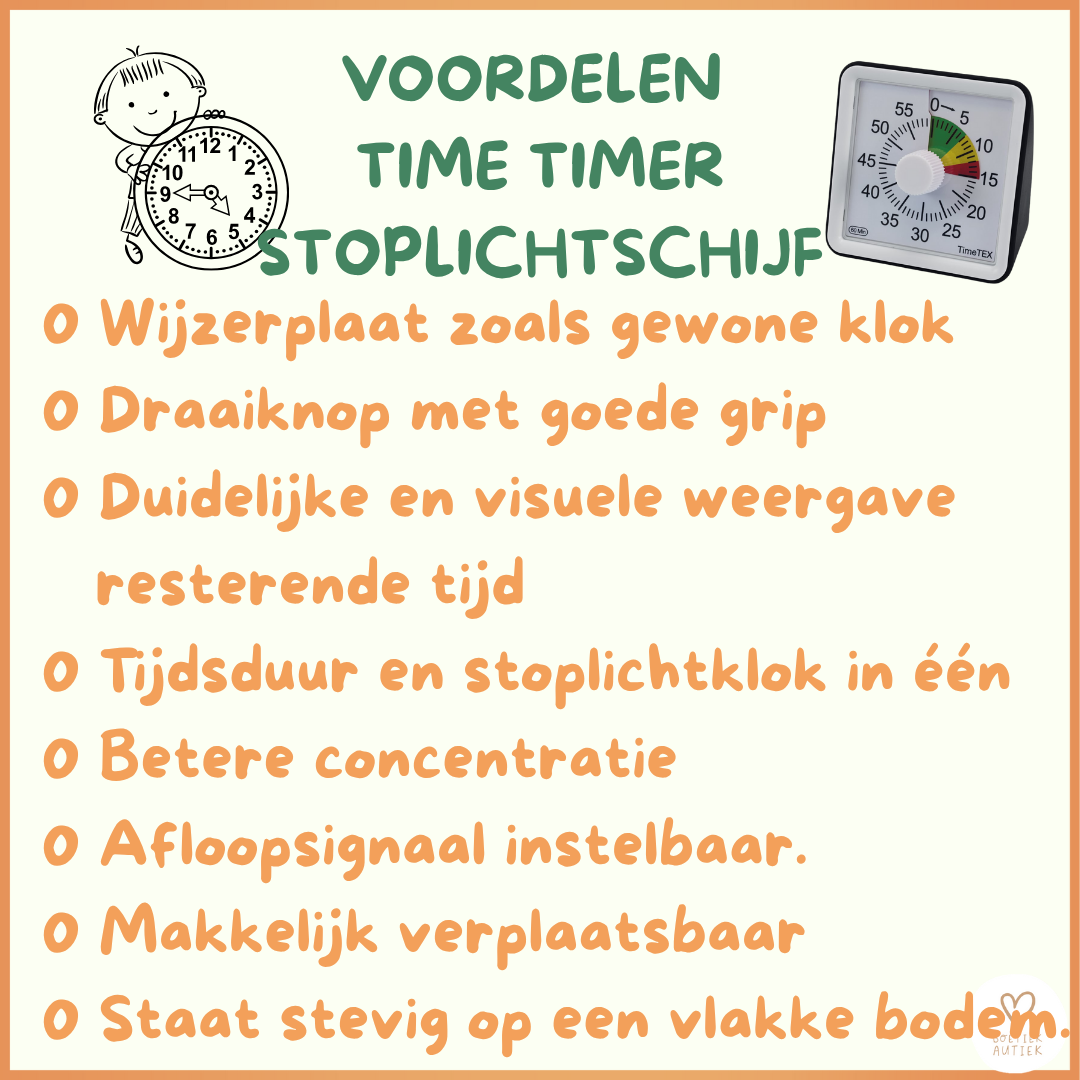 Time Timer met stoplichtschijf