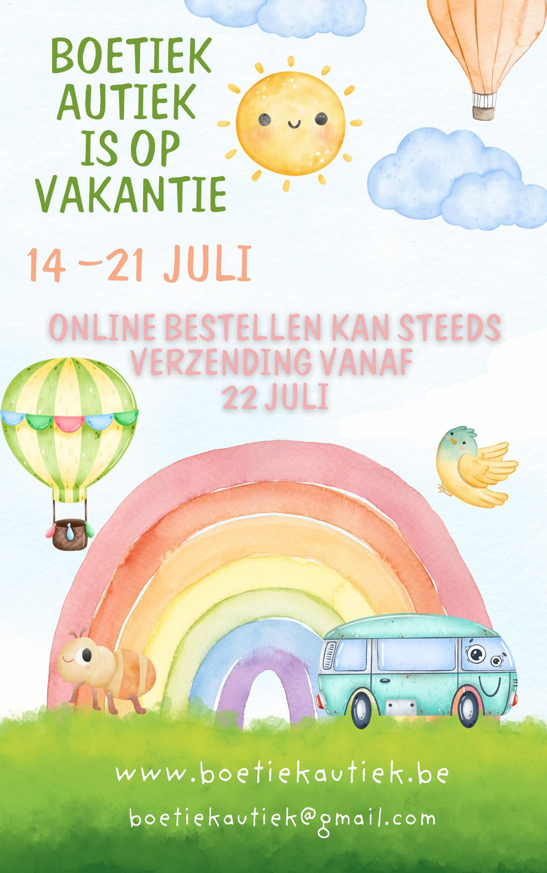 Boetiek Autiek neemt een weekje verlof!