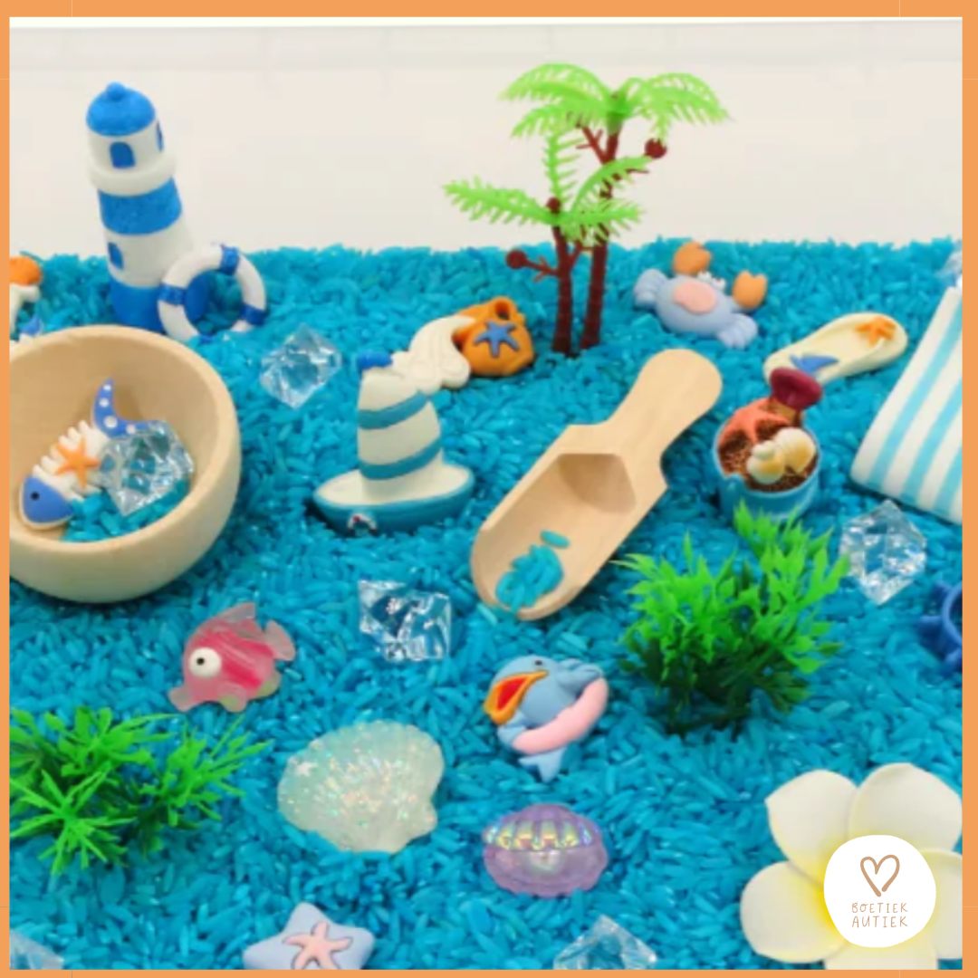 Sensorische Play Tray: thema ZOMER
