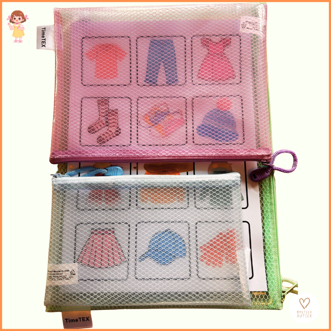 Transparante opbergtassen om netjes te ordenen ! Organiseren (school)materialen.