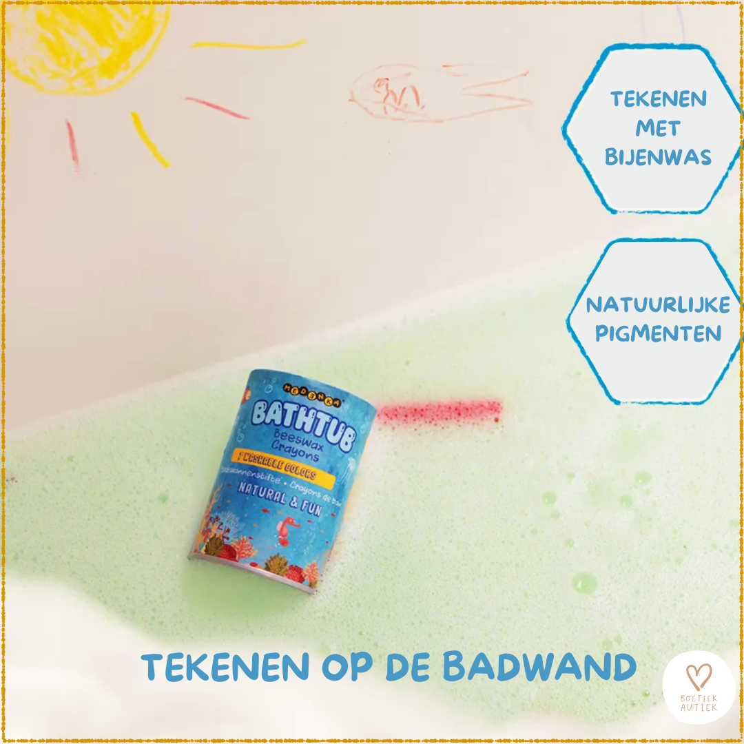 Bijenwas badsticks / potloden. (bad-douche-raam-spiegel)