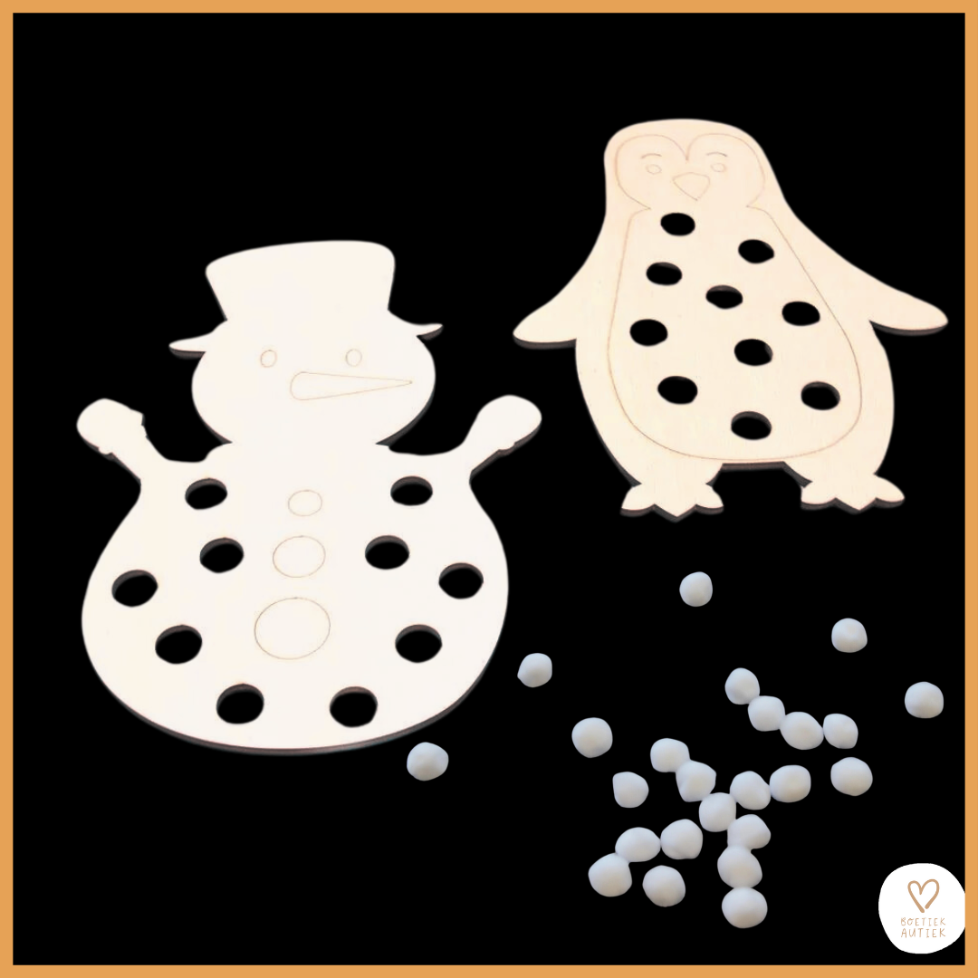 Winterfiguren: getallen t.e.m. 10