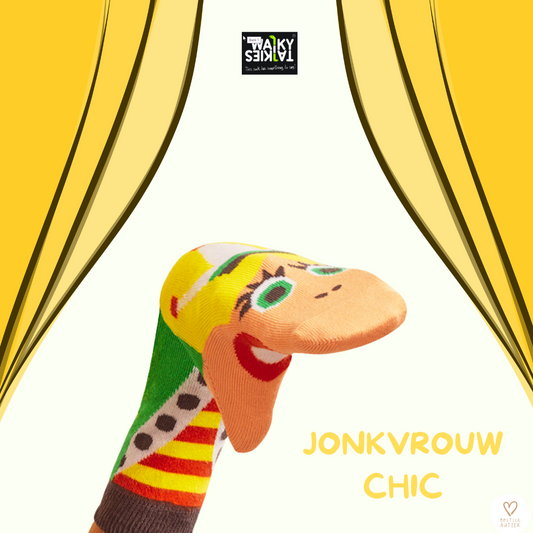 Handpop + kousen: jonkvrouw Chic