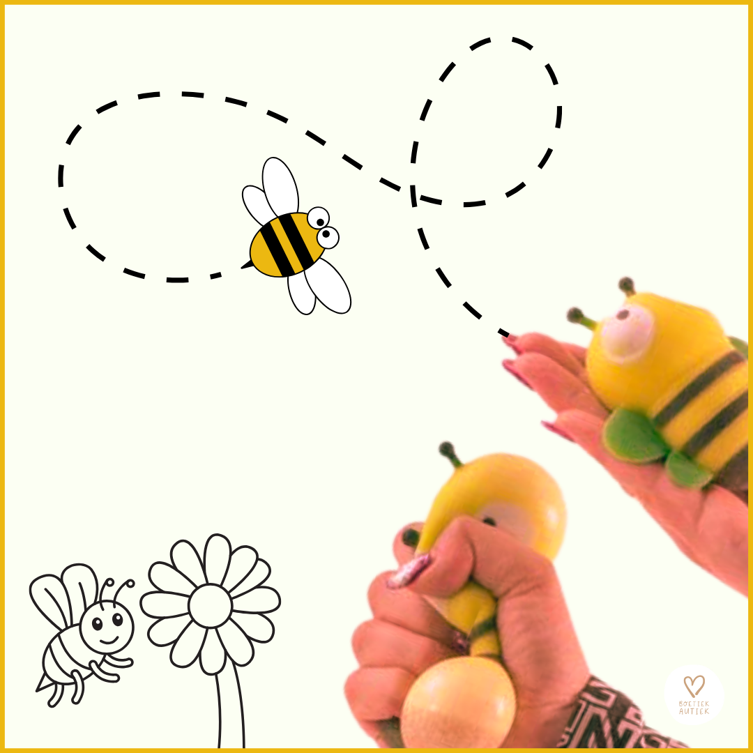 Vrolijke zachte squize bijtjes: Ontspanning, focus en rust.