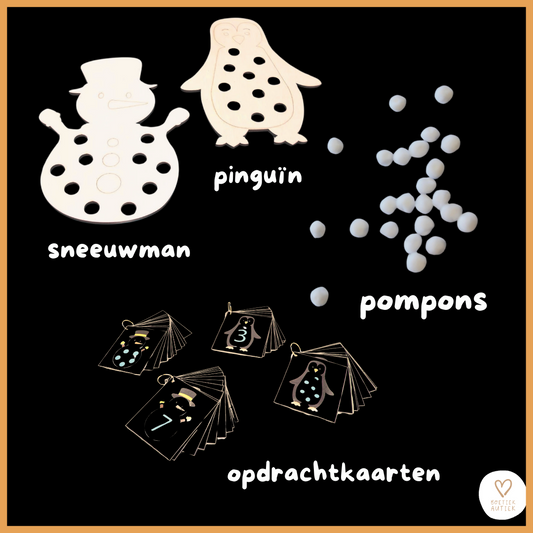 Winterfiguren: getallen t.e.m. 10