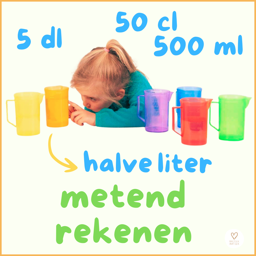 Doorschijnende  maatbekers (6-delige set)