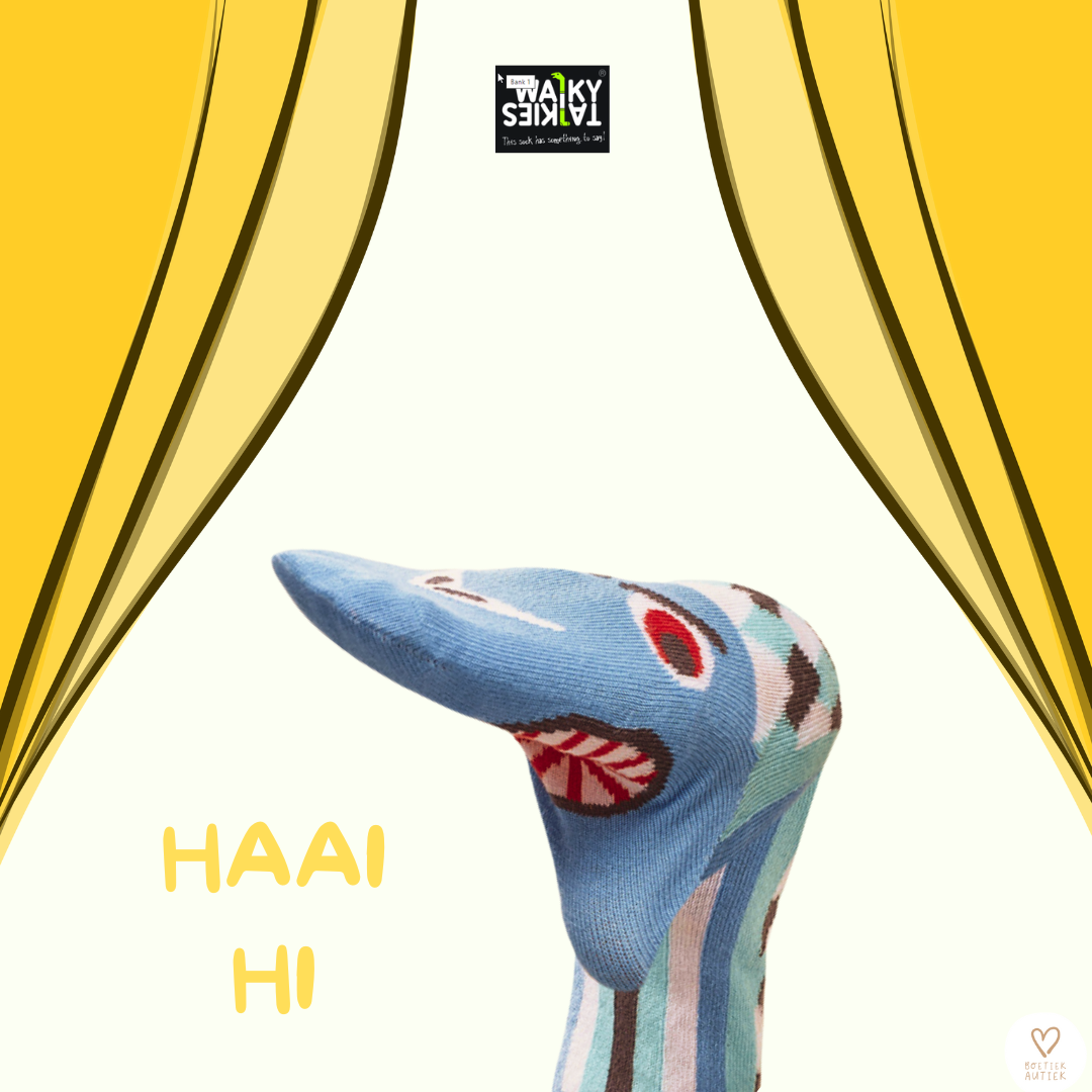 Handpop + kousen: Haai Hi