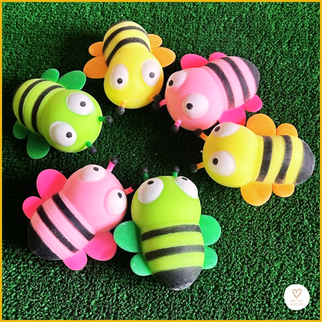 Vrolijke zachte squize bijtjes: Ontspanning, focus en rust.