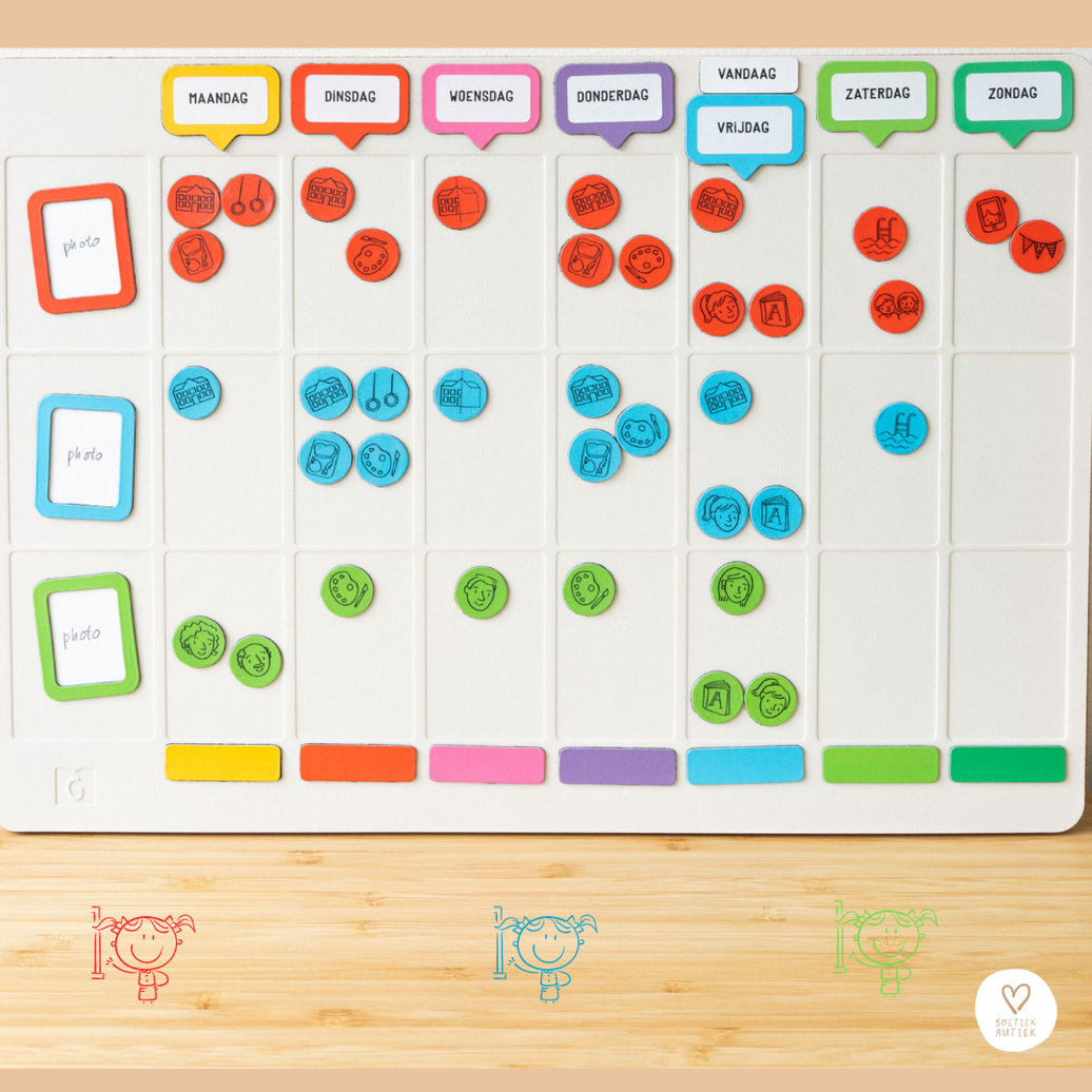 Planner Weekpeek: Weekpeek met pictogrammen