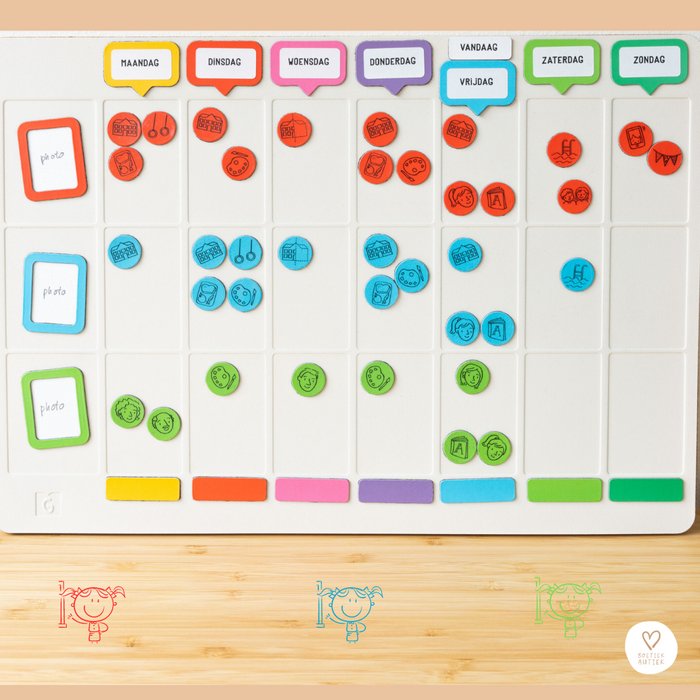 Planner Weekpeek: Weekpeek met pictogrammen