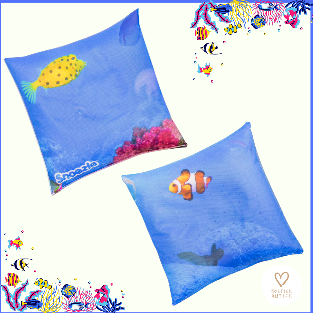 Snoezelkussen: onder water