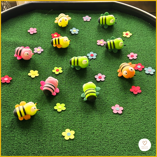 Vrolijke zachte squize bijtjes: Ontspanning, focus en rust.