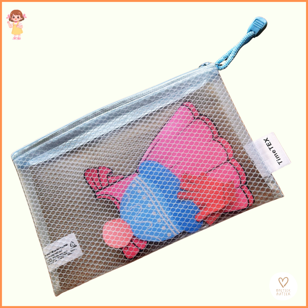 Transparante opbergtassen om netjes te ordenen ! Organiseren (school)materialen.