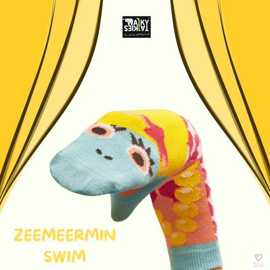 Handpop + kousen: zeemeermin Swim