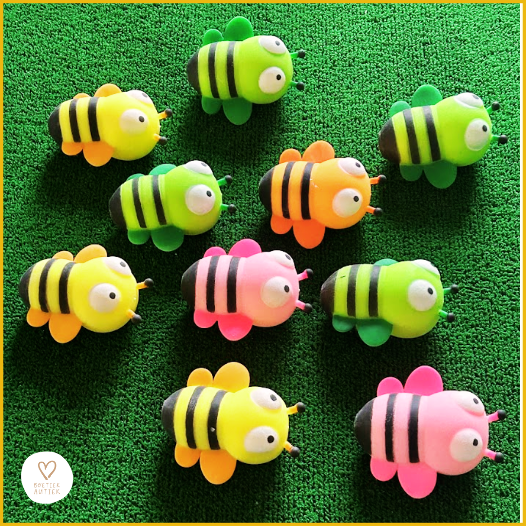 Vrolijke zachte squize bijtjes: Ontspanning, focus en rust.