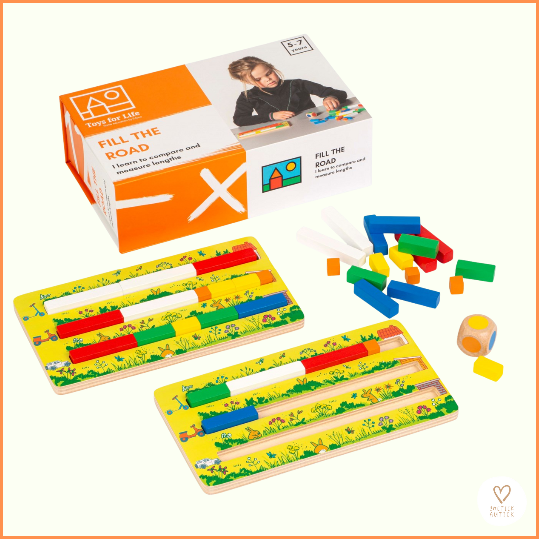 Toys For Life - 🟧 Vul de weg (meten, lengte)