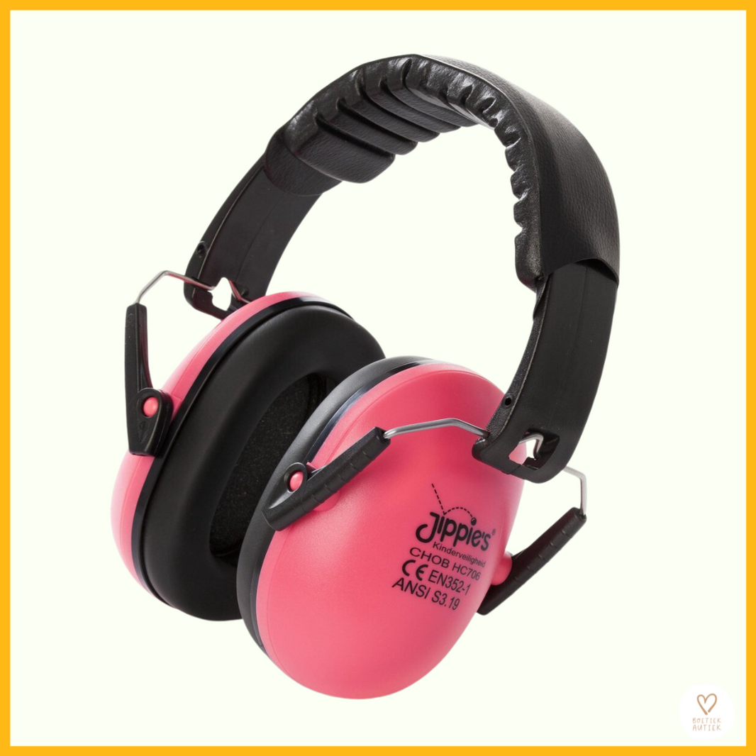 Gehoorbeschermer / geluisdempende koptelefoon  Jippie (roze)