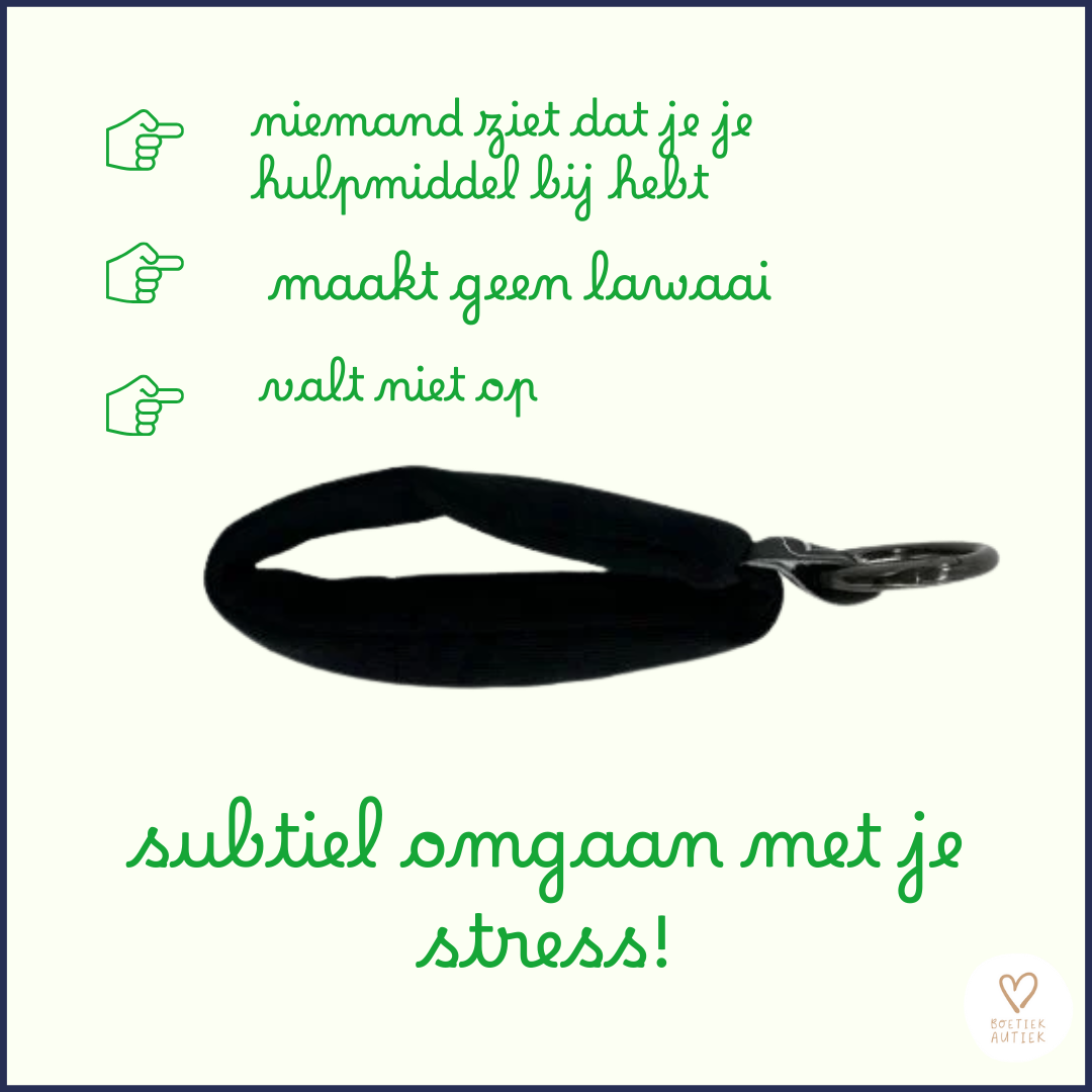 Subtiele Rits Zipper als fidget (aan hoodie of als sleutelhanger)