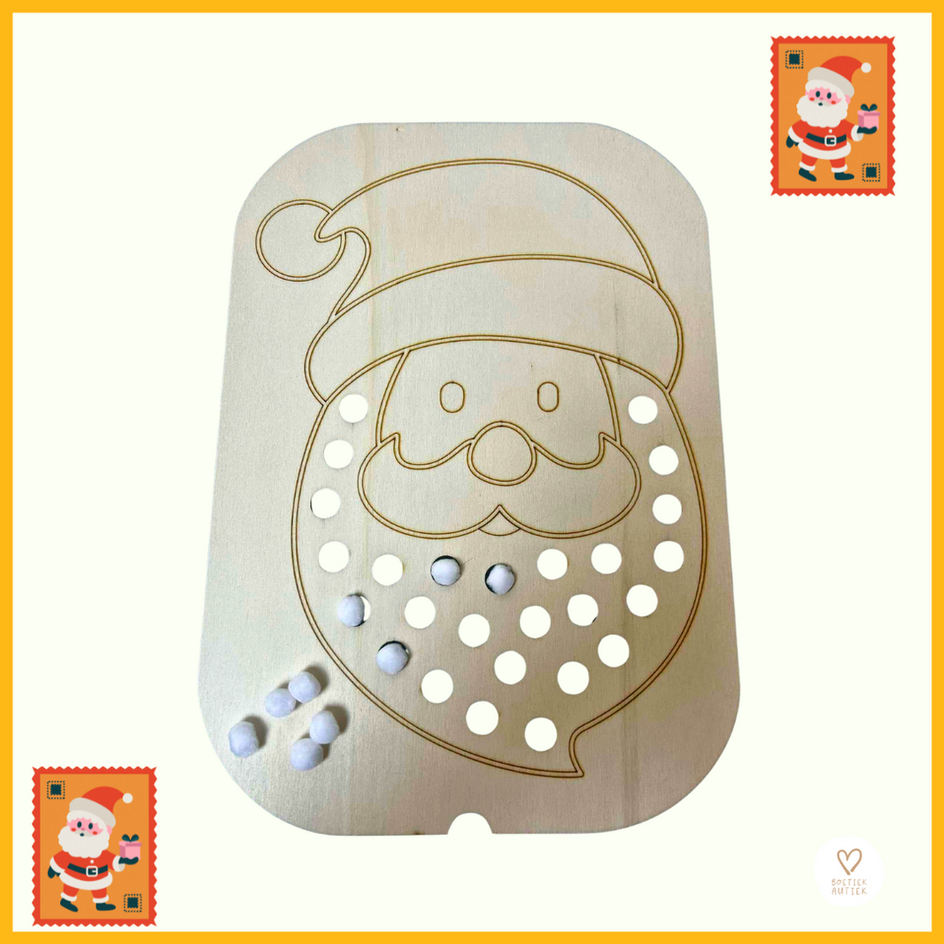 Kerstman: maak jij de baard mooi?