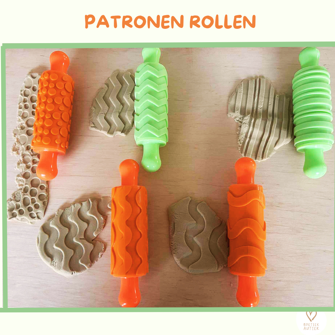 Patroonrollen: set met vijf verschillende patronen