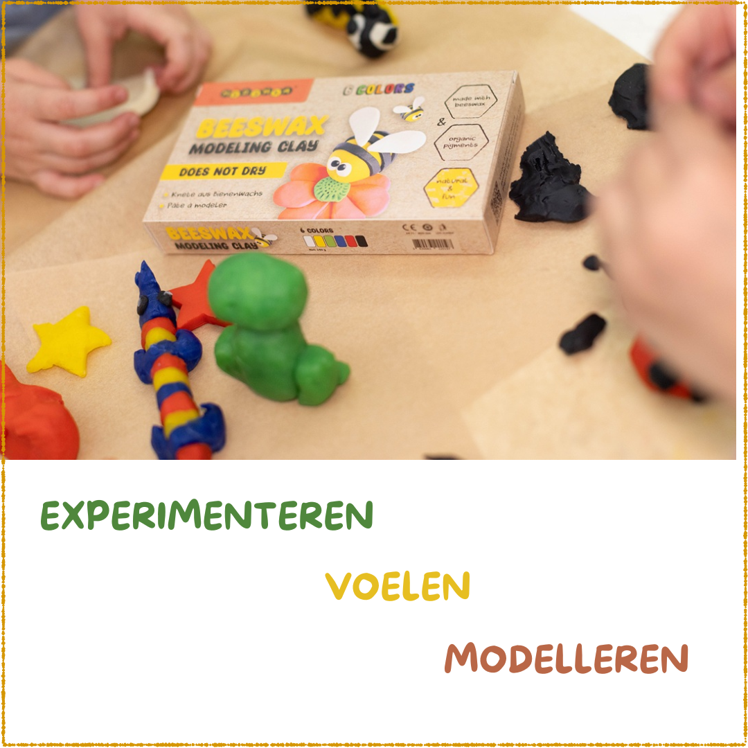 Bijenwas klei als inzet bij therapeutisch spel.