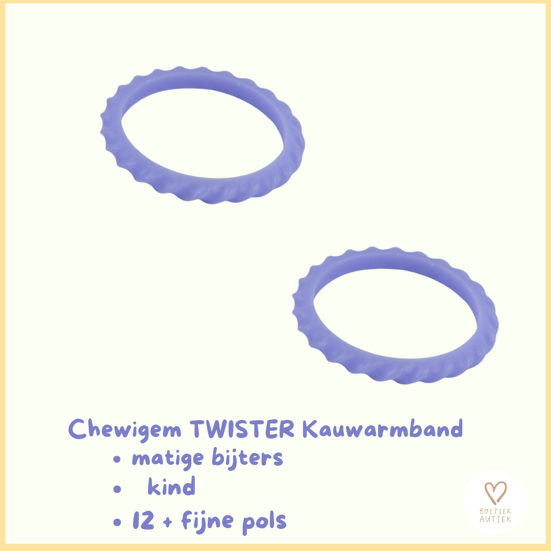 Kauwarmband Twister-lichte kauwer