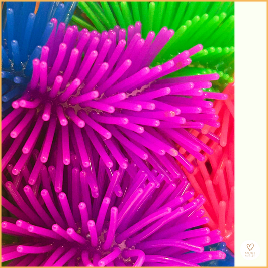 Tangle met haar :) (paars/roze/groen)