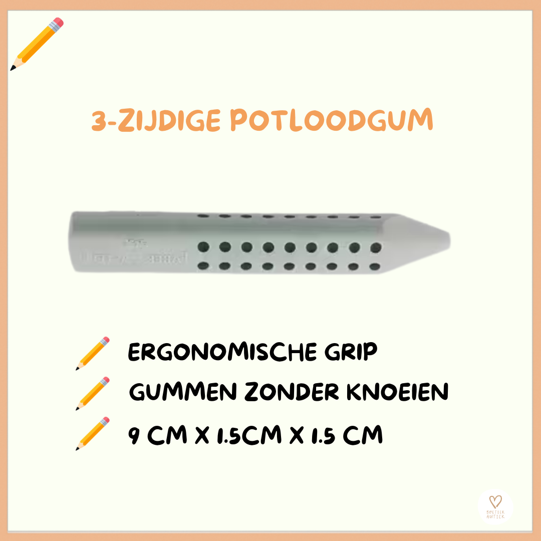 Ergonomisch gummen zonder knoeien!