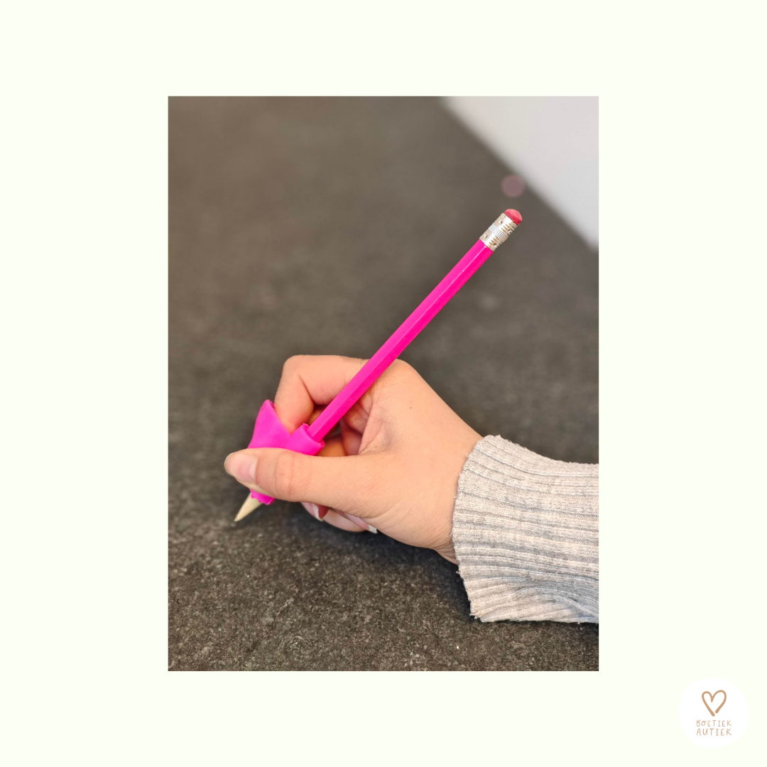 Potloodgrip met sterretjes