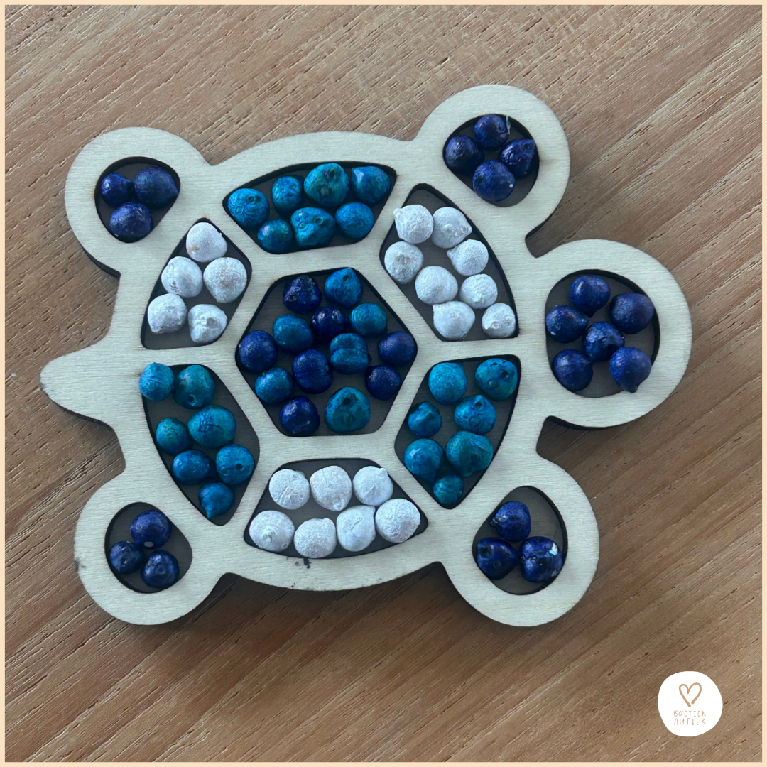 Gekleurde kikkererwten voor sensorisch spel. - Thema WATER - 1000 g